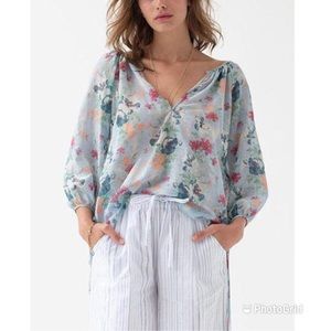 Loup Charmant Sky Floral Capucine Blouse